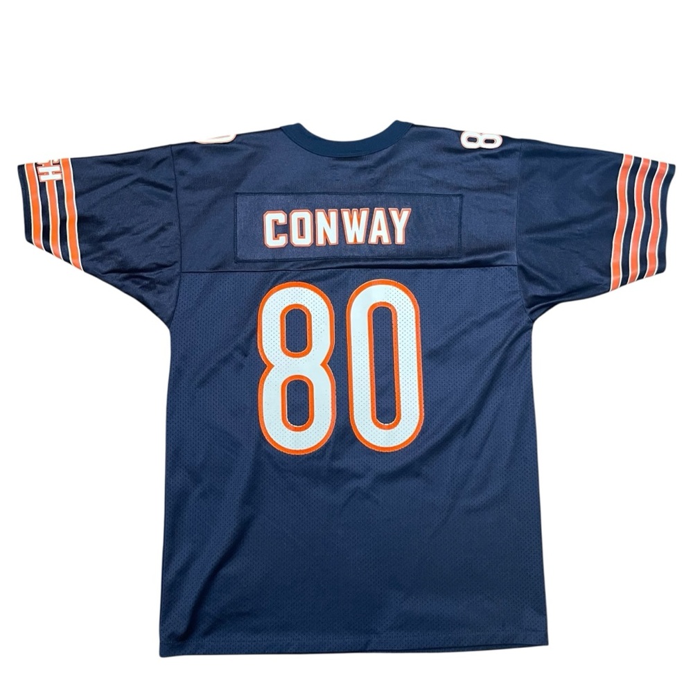 Logo Athletic Conway #80 Football Jersey YL 14/16 Navy Orange - Picture 6 of 7